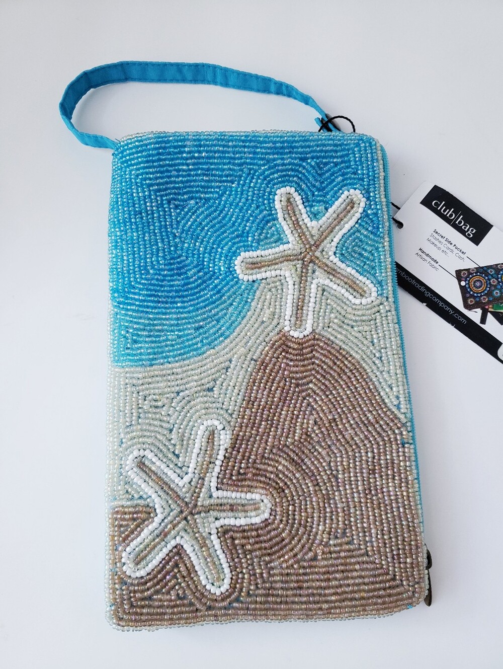 Bamboo Trading Co Starfish Beaded Mini Bag